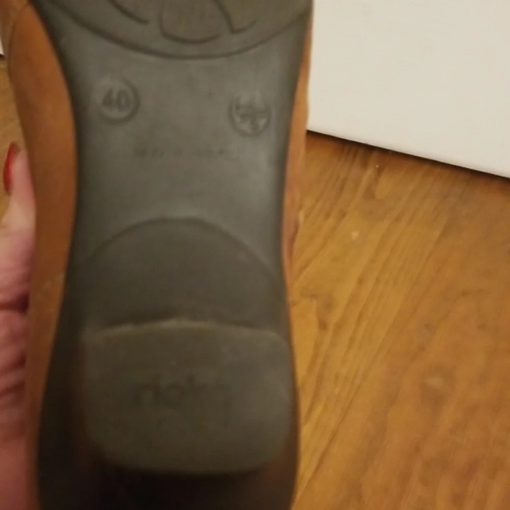 Rieker tan leather shoes - Picture 7 of 8